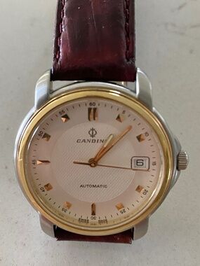 STAINLESS STEEL SWISS WATER RESISTANT MEN'S AUTOMATIC WATCH "CANDINO"